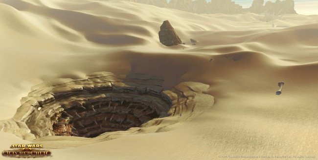 Sarlacc pit in the dune sea